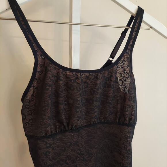 Sofia Sofia Vergara Shapewear Tank Top Medium Black Cheetah - Picture 2 of 8